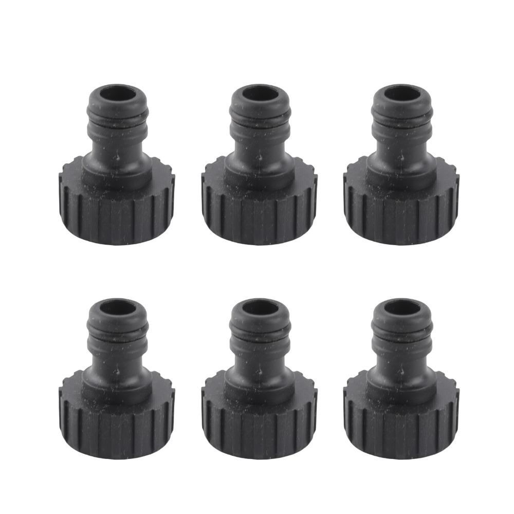 10Pcs Plastic Nipple Connector Black Hose Adapter Durable Hose Connector Outdoor Cleaning