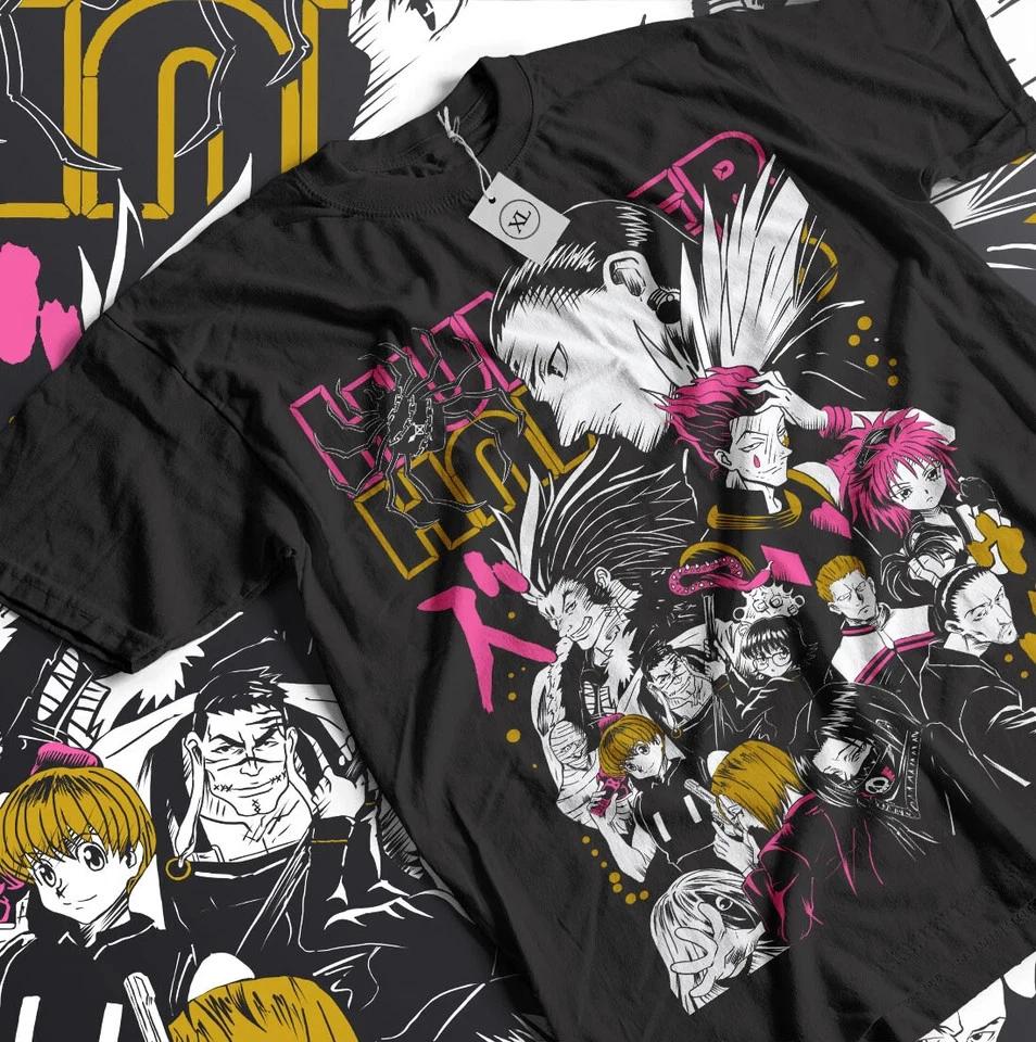 Killua Shirt X Tshirt HXH TShirt Gon Anime Hisoka Shirt Black