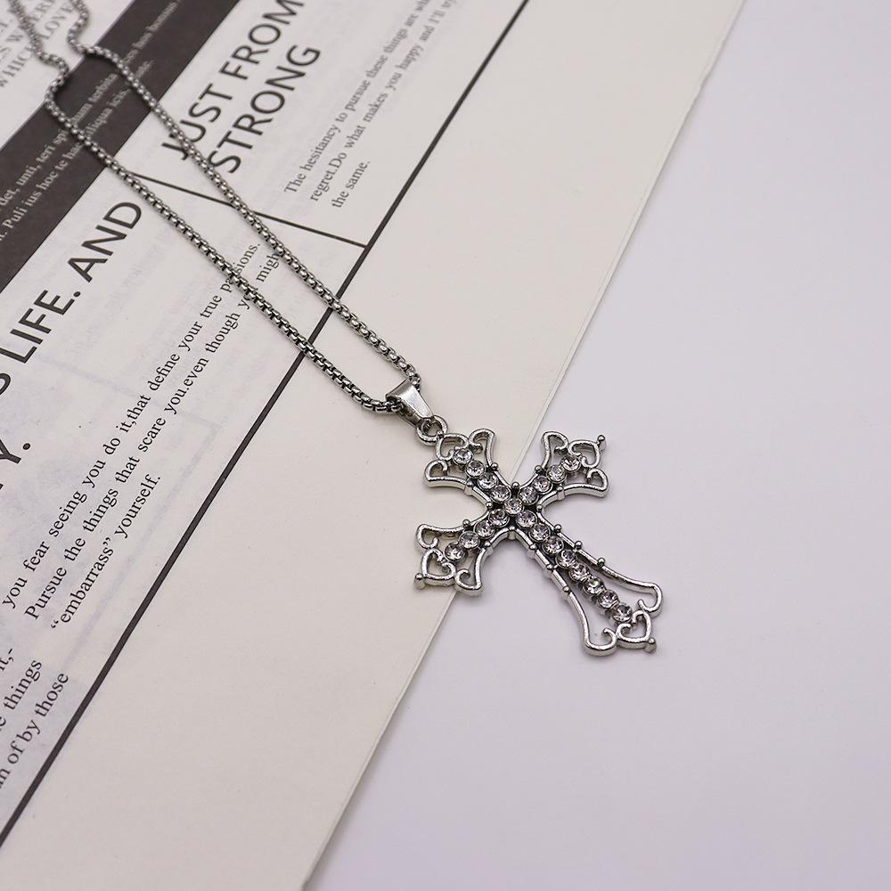 Accessories Titanium Steel Necklace Various Cross Pendants Necklace Accessories Simple Retro Non-Fading Accessories