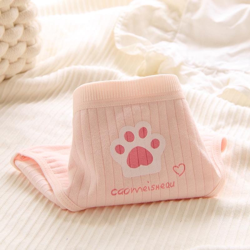 Японские трусики из хлопка с кошачьей лапкой в стиле Лолита Софт Гёрл Аниме