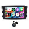 9-дюймовый Carplay Android 11 автомобильный радиоприемник GPS Navi AHD камера 2+32G совместим с 05-10 Mercedes Benz Smart