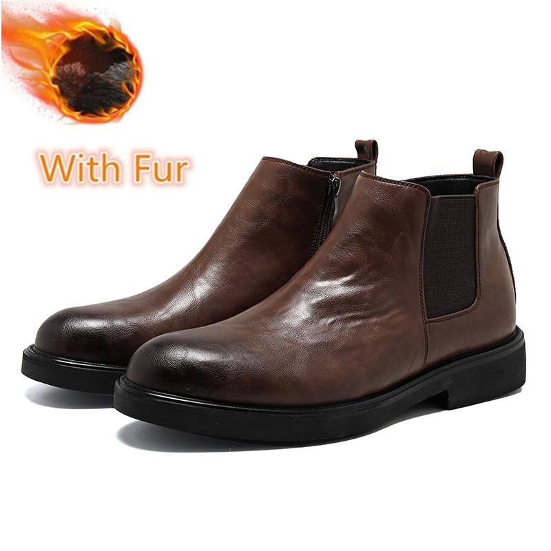 Мужские кожаные модные ботинки с высоким верхом, роскошный бренд для мужчин, мотоциклетные ботинки, классические мужские удобные ботинки-дезерты