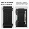 Spigen AirTag Case, Card Storage, Bill Holder, Wallet with Band, Loss Prevention, Shockproof, RFID Card Case, Wallet S, AMP04245 (Black)