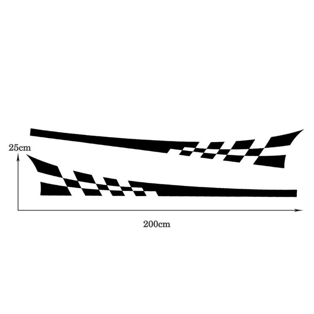 Универсальная светоотражающая наклейка на кузов автомобиля - Декорация боковой юбки для модификации автомобиля