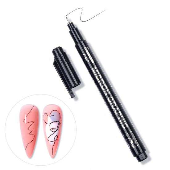 Ручка для рисования линий. Безопасные ингредиенты. Быстросохнущий микронаконечник. Дизайн. Ручка для дизайна ногтей.