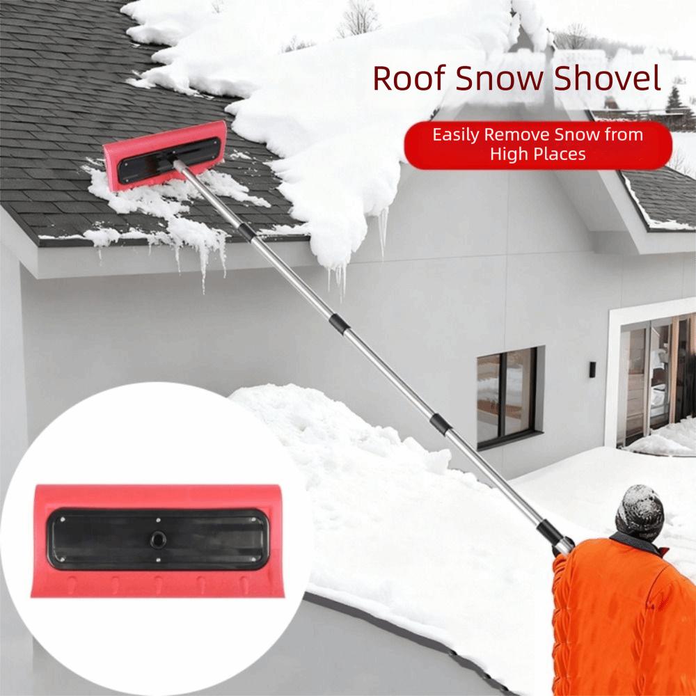 Winter Tool Light Snow Brush Foam Head High-Altitude Roof Snow Rake Designed For Roofs Snow Broom Roofs