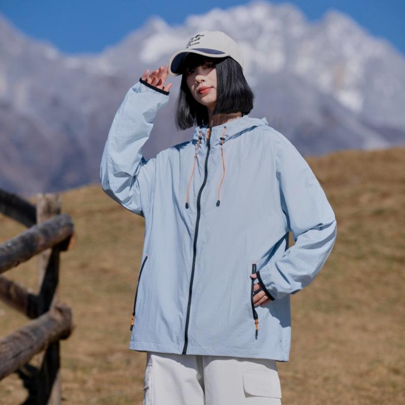 UPF10 + summer trendy sunscreen clothes, ice-feeling sunscreen jackets, light and breathable outdoor quick-drying fishing clothes can be