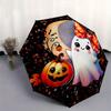 1pc Adorable Ghost and Happy Pumpkin Automatic Open/CloseUmbrella-CuteUmbrella with Cute Design, Portable 3-Fold Compact Umbrella for Men & Women