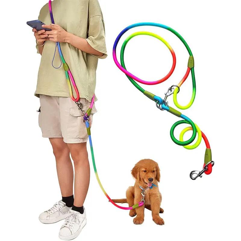 Hands Free Dog Leash Reflective Nylon Pet Walking Running Jogging Adjustable Walking Free Hands Rope Chain for Small Large Dogs