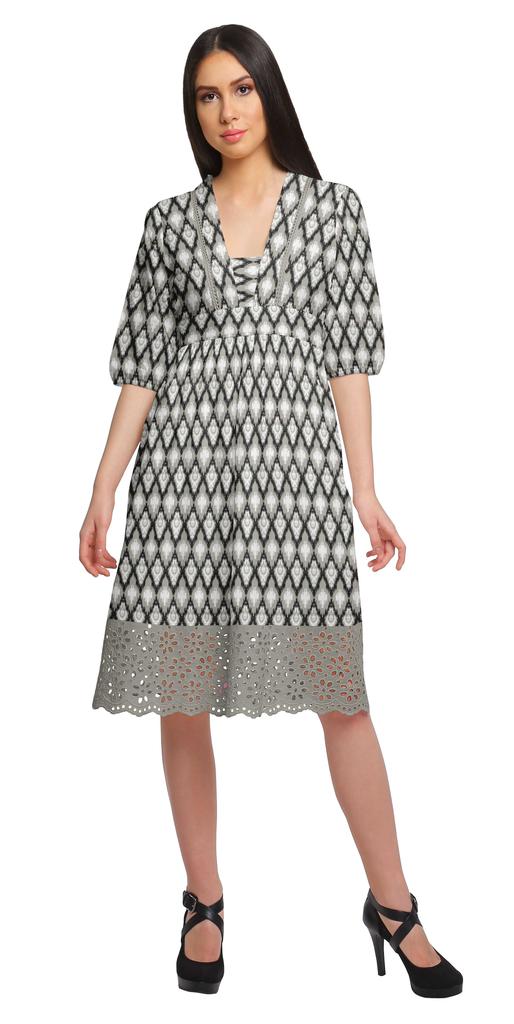 Moomaya Платье с коротким рукавом для женщин, вечернее платье из хлопка с принтом, повседневное