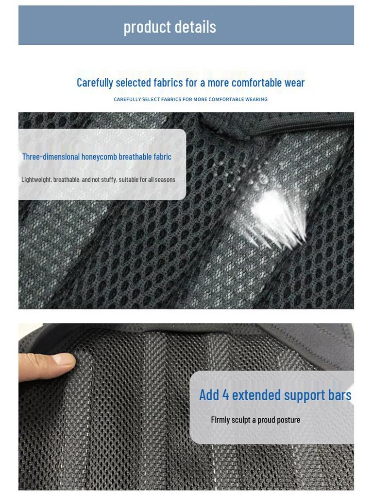 Breathable Pink Posture Corrector: Comfortable Invisible Waist and Shoulder Support for Men and Women