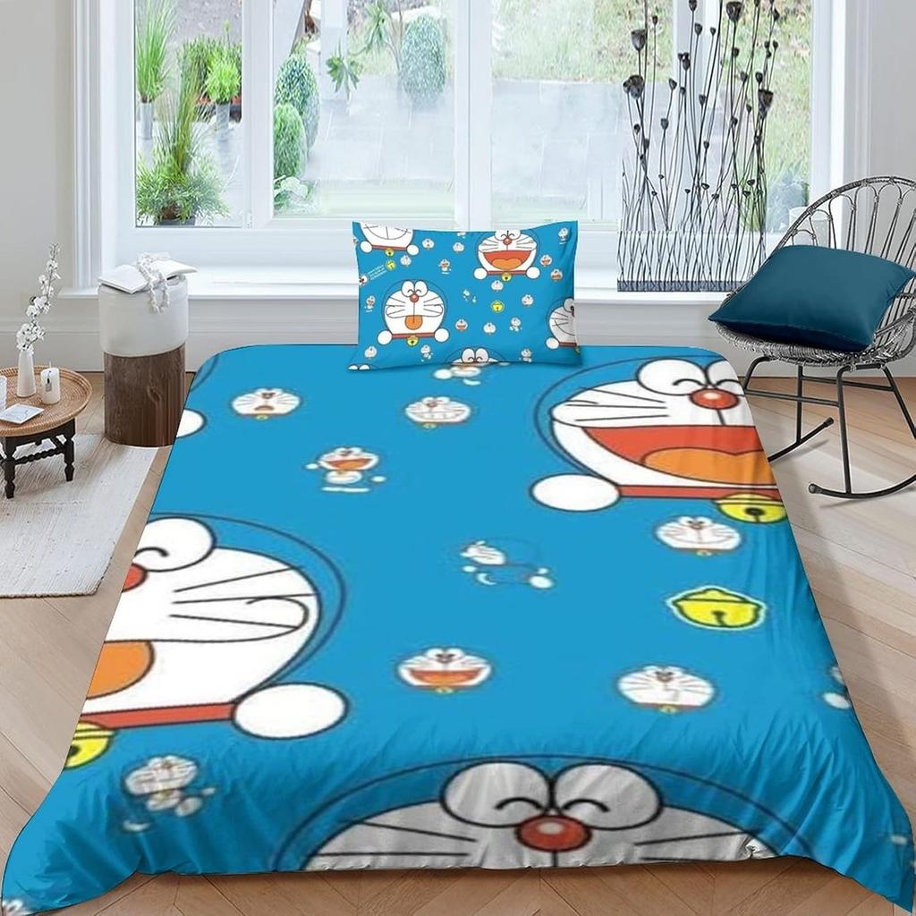 Изысканные 3D Обои с Мультяшным Котом D-Doraemon Принт Постельное Белье Пододеяльник Одеяло Кровать Молодежь Дети Девочки Мальчики Подарок