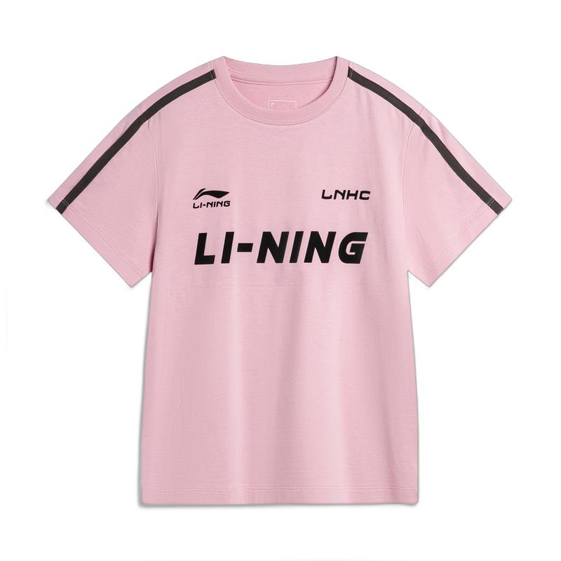 Li-Ning Женская спортивная футболка с коротким рукавом и круглым вырезом