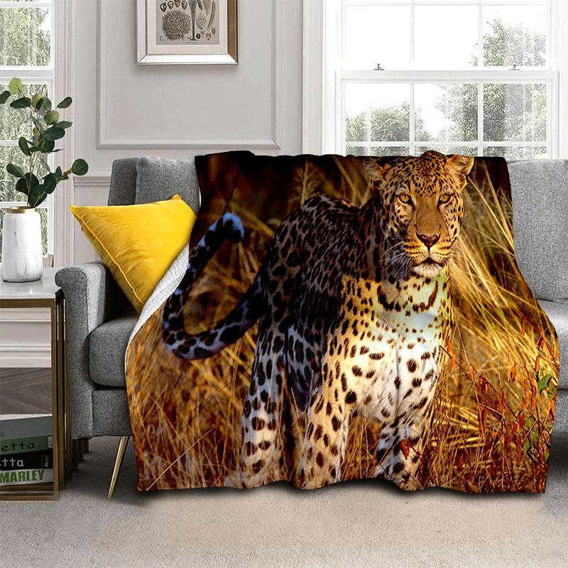 Одеяло с рисунком зверя, леопарда, гепарда, мягкое одеяло для дома, спальни, кровати, дивана, пикника, путешествия, офиса, одеяло, детское одеяло