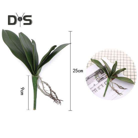 Искусственное растение, бабочка, лист орхидеи, сделай сам, домашний офис, настольный декор бонсай