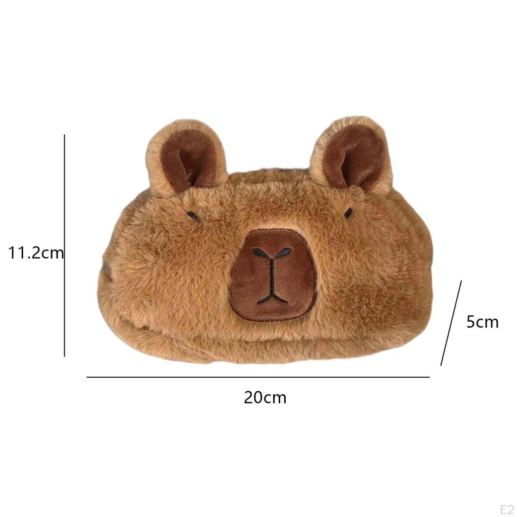 Capibala плюшевый пенал, школьные принадлежности, мультяшная ручка большой емкости