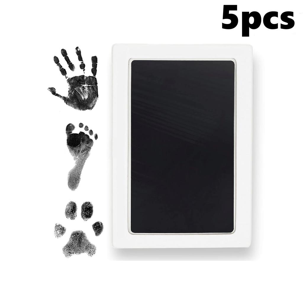 1/5Pcs Paw Print Clean Touch Ink Pad Dog Or Cat Pet Toddlers Souvenir Safe DIY Inkless Nose and Pawprint Impression Making Kit
