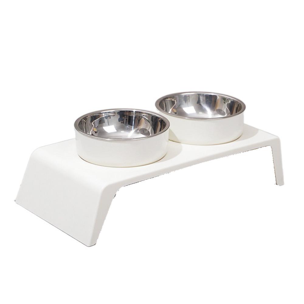 Миска для кошачьей еды и воды с защитой от переворачивания, двойная миска, миска двойного назначения для кошки и собаки, диспенсер для корма для домашних животных, для влажного и сухого корма