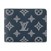 Многофункциональный кошелек Monogram с клапаном Кожаный кошелек Мужские кошельки Глубокий синий M83379