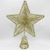 Верхушка для рождественской елки Металлическая звезда Украшение - Пятиконечная звезда Декорация и Подвеска