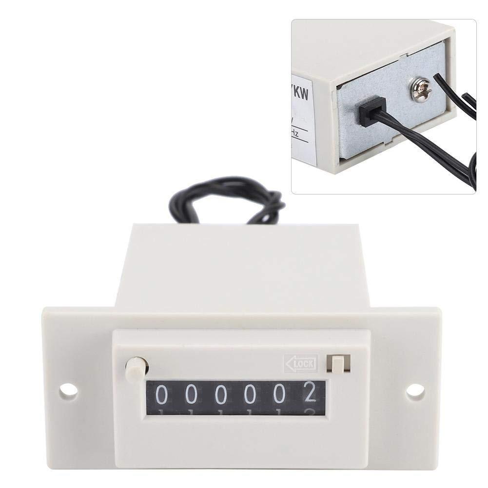 CSK6-YKW Электромагнитный счетчик 6 цифр 0-999999 Счетчик импульсов DC 12V