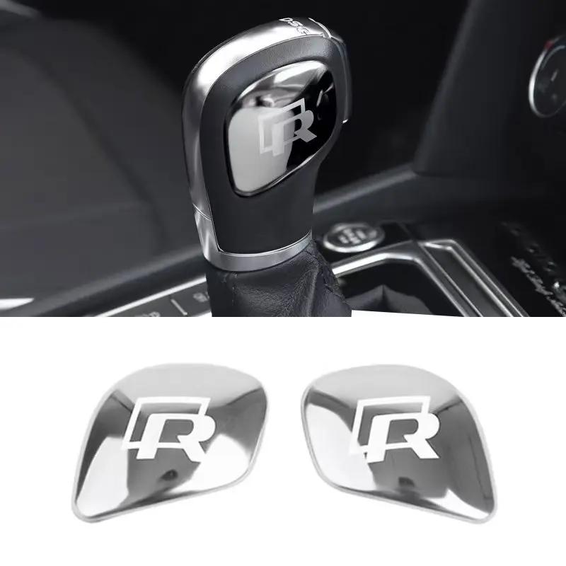 2026 Hot For Volkswagen VW Car Gearbox Control Gear Lever Stickers Shift Stick Handle Accessories For VW GTI Polo Golf Passat Ti