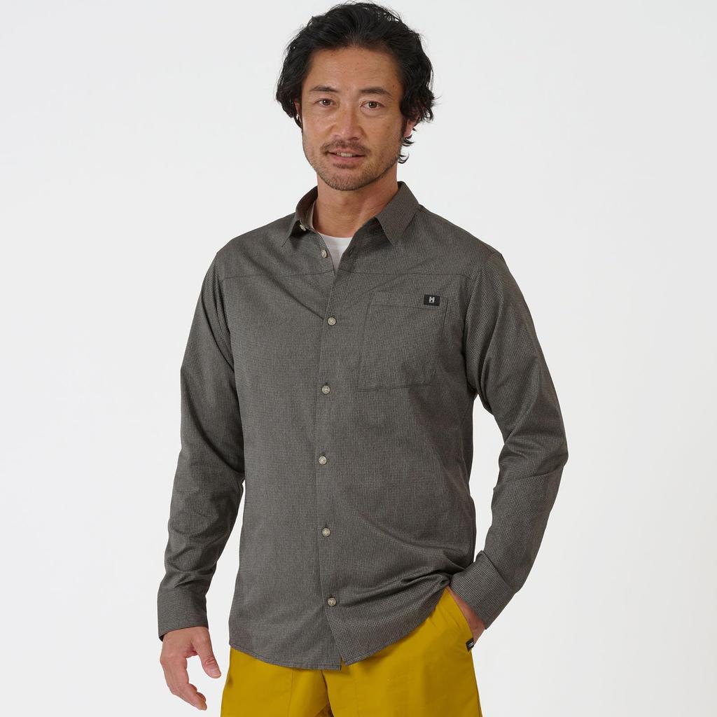 Рубашка для скалолазания Alpi Shirt II с длинным рукавом MIV02077 Foggy Dew M [Millet] Мужская (НОВЫЙ ЛОГОТИП)