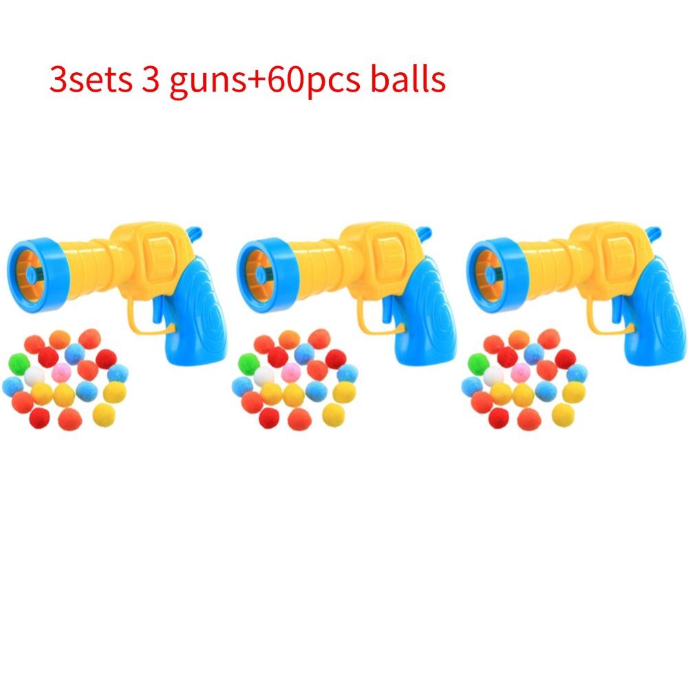 Cat Toy Gun Plush Ball Launcher for Indoor Cats Interactive Shooting Gun Quiet High Bounce Ball To Tease The Cat Pet Supplies