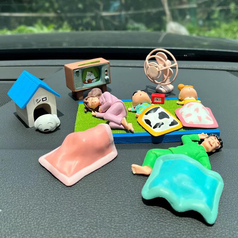 Nohara Family Sleep Squad Crayon Shin-chan Dashboard Ornaments