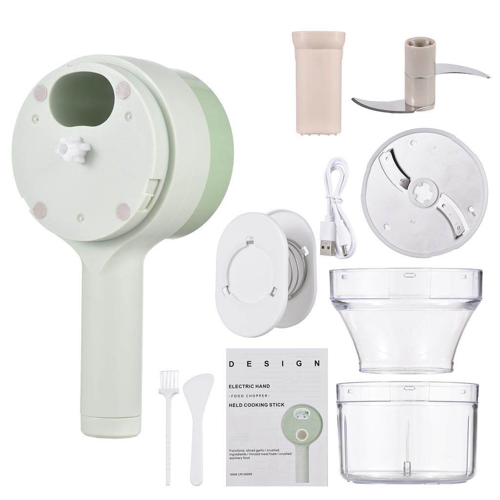 4 в 1 ручной электрический измельчитель пищевых продуктов, беспроводной набор овощерезок, измельчитель овощей и мяса
