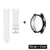 Чехол+Ремешок для Samsung Galaxy Watch 4/5/6/7 40мм 44мм Мягкий ТПУ Защита всего экрана Бампер Силиконовый Ремешок