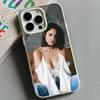 Модный силиконовый чехол Eiza Gonzalez с двойным слоем, белый, для мобильного телефона iPhone 17 16 15 14 13 12 11 Air Pro Max Plus, защитный