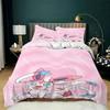 Cartoon Sylveon Duvet Cover Pillowcase Elves Bedding Set Adult Boy Girl Bedroom Decoration Children Single Double Large Size