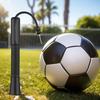 Sports Ball Pump Portable Air Pump Ball Inflator with Needle Storage Push And Pull Inflating System Hand