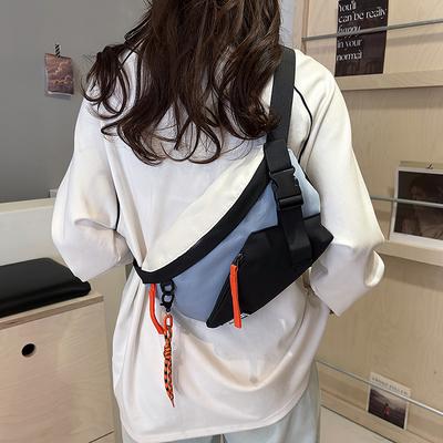 Новые контрастные цвета Chest Rig Bag Женская поясная сумка Уличная нагрудная сумка Унисекс Нейлоновая хип-хоп поясная сумка