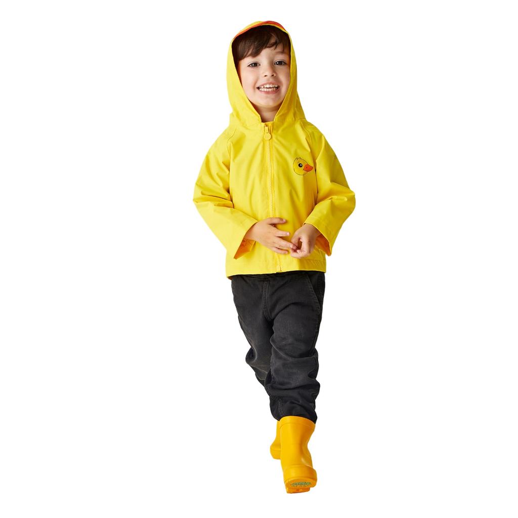 Regatta Childrens/Kids Pebbles The Duck Waterproof Jacket