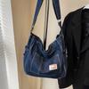 Женская повседневная сумка 2025 Осень Новая сумка подмышку Легкая сумка через плечо Повседневная простая джинсовая женская сумка