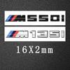 3D ABS Car M Logo Sticker Rear Trunk Emblem Badge for BMW M125i M135i M140i M235i M240i M320i M330i M340i M350i M440i - ABS Mate IJ1