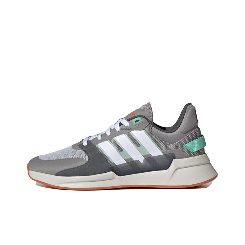 adidas Neo Run 90-е Классическая сетка ТПУ Амортизация Нескользящая Износостойкая Низкий верх Кроссовки для бега Мужские кроссовки Коричневый Зеленый EG8655