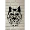 Голова волка Деревянный декоративный декор для стен с лазерной резкой