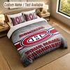 Bedding Set 1 Duvet Cover 2 Pillowcases Montreal Canadiens Print Soft Bed Linen Bedroom Decor