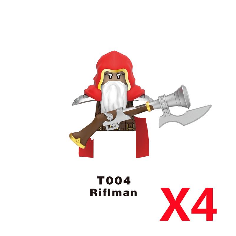 Средневековый Солдат Рыцарь Фигурка MOC Строительный Блок Зеленый Дракон Замок Пехота Орки Пират Римская Кавалерия Оружие Игрушки Подарки D122