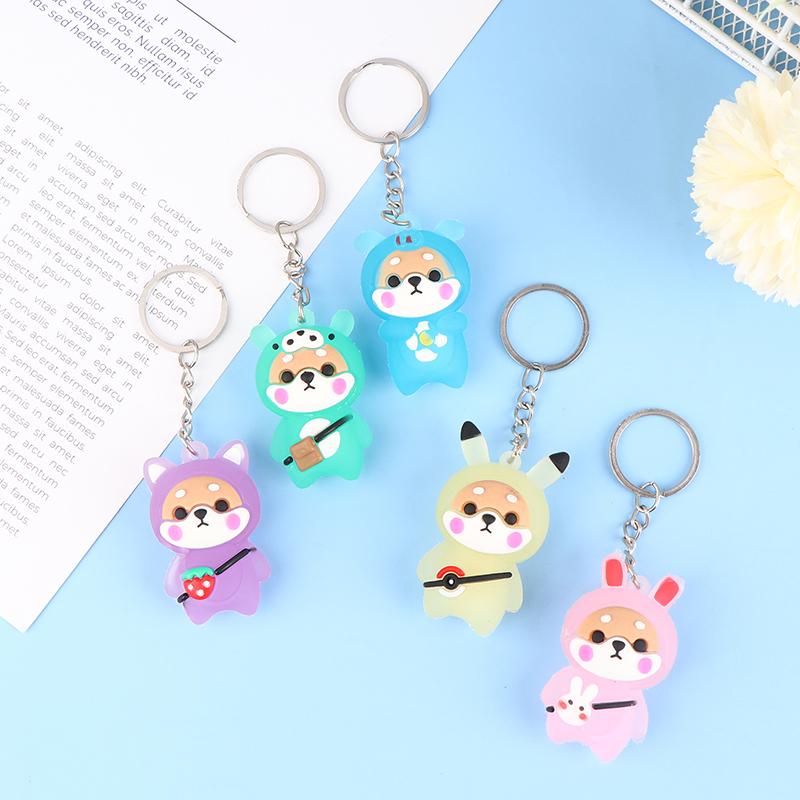 Светящийся мультяшный брелок Chaigou, сумка, подвеска, автомобиль, милый брелок для ключей, игрушечная фигурка, подвеска, коллекционные подарки для детей, креативный брелок
