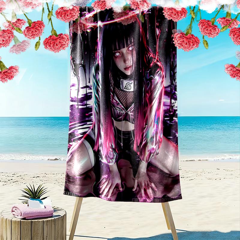 naruto Beach Towel, Durable and Easy to Clean, Soft and Vibrant Beach Towel Perfect for Travel