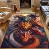 Multiple Dragons Art Print Carpet for Living Room Bedroom Bedside Sofa Floor Mat Modern Home Decor Area Rug Large Size