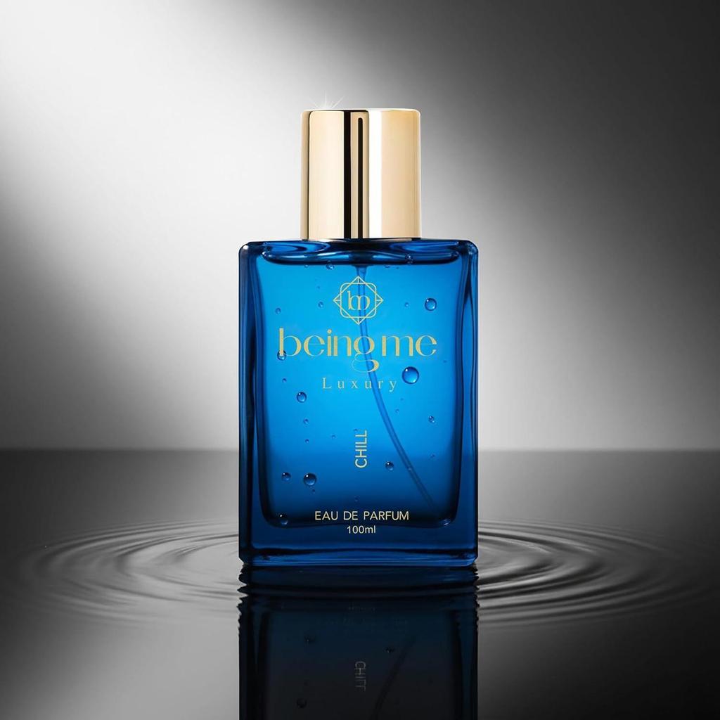 Being Me Luxury CHILL Long Lasting Perfume for Men | Citrus & Elegant Floral Notes with Warm Patchouli Base | Office, Date & Party Fragrance Scent
