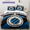 Club Brugge KV Pattern Bedding,Quilt Set Quilt Cover Pillowcase Home Birthday Gift(1 * duvet cover + 2 * pillowcase, without core)