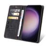 Чехол-книжка для кошелька для Samsung Galaxy S24+ S23 Plus S22 Ultra S21 FE 5G Чехол Присоска Кожаная подставка Защитная сумка для телефона
