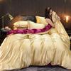 Чистый 100% шелковый постельный комплект Роскошная мягкая простыня с пододеяльниками Наволочки ТCover Постельный комплект для дома Качественные постельные комплекты размера кинг