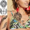 10 Sheets Black Henna Temporary Tattoos For Women Girl Arm Tattoo Fake Mandala Flower Tribal Animals Tattoo Sticker Dreamcatcher